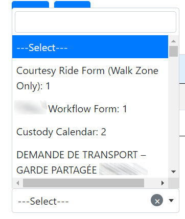 Letters - Forms Selection