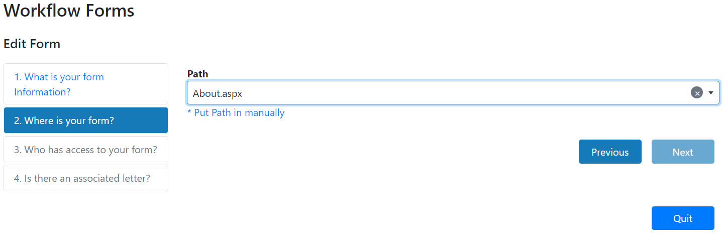Admin - Forms - Release Tab (NewForm)