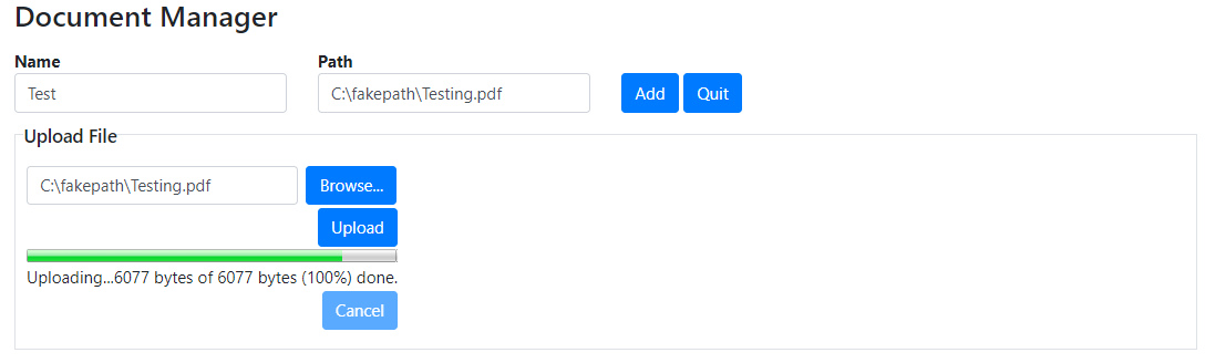 Admin - Document - Add Document