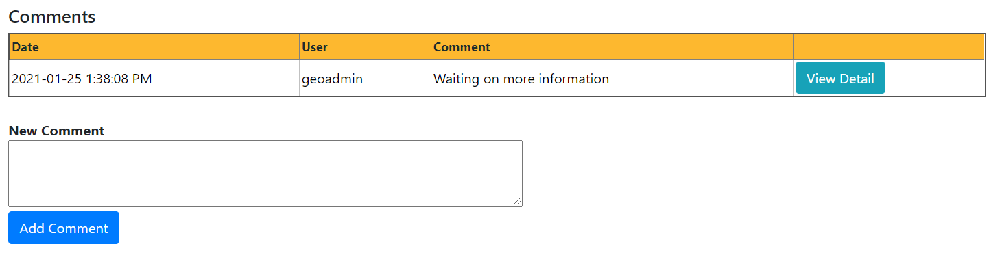 Submittals - Comments