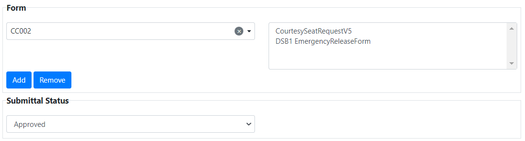 Admin - Charts - Forms and Status