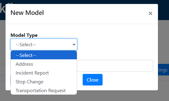 WF Generic Form - Model Type